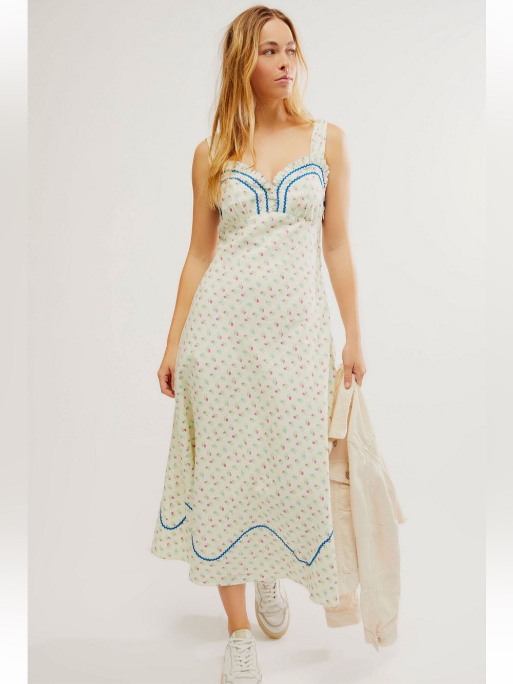 Free People Sweet Hearts Midi Dress